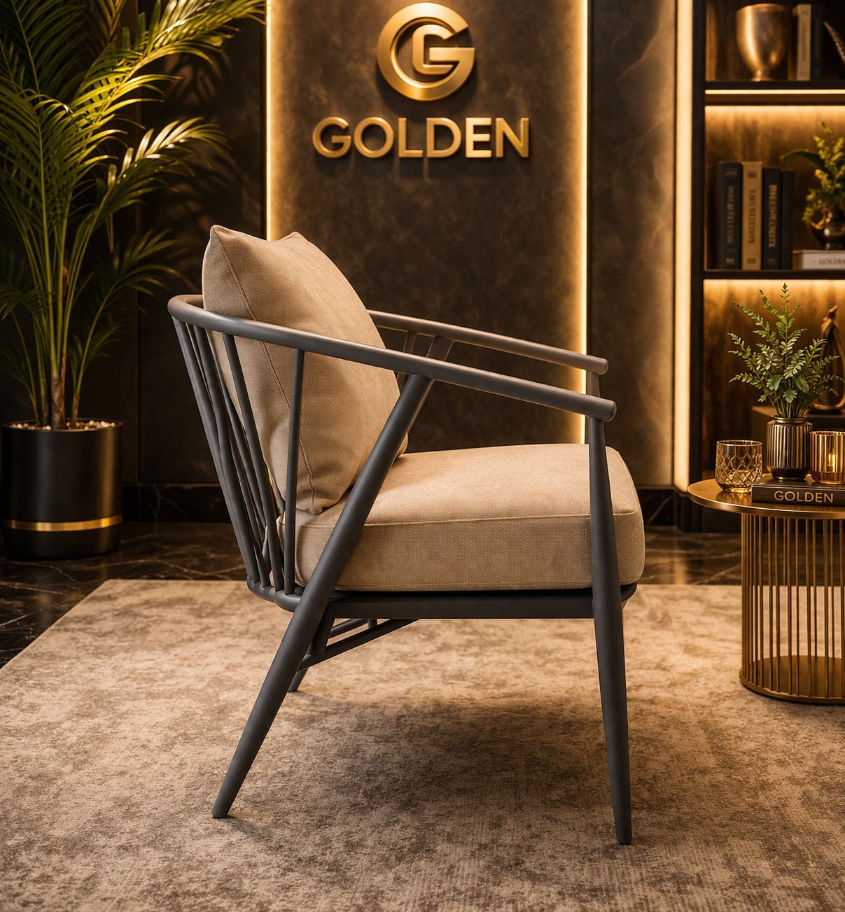 كرسي مودرن X – ستيل أوت دور