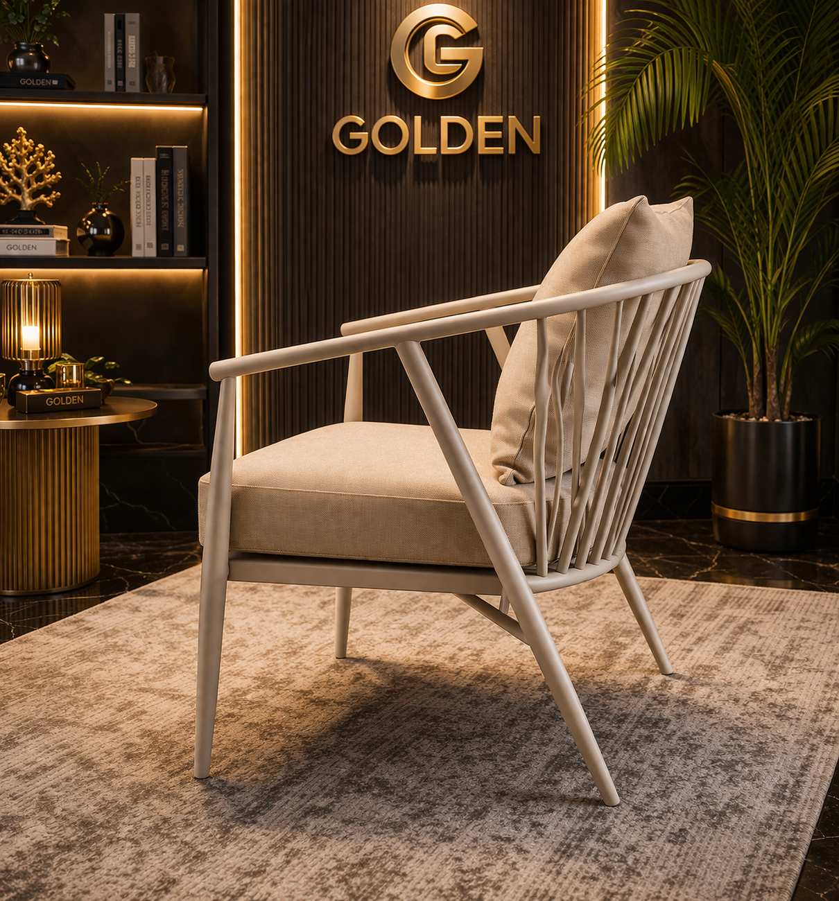 كرسي مودرن X – ستيل أوت دور